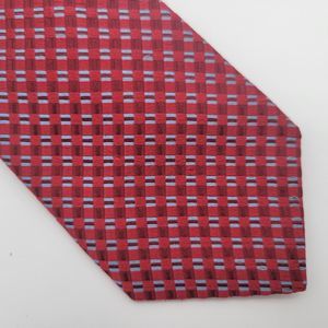 Haspel Embroidered Silk Tie Red OS